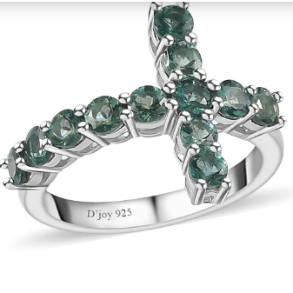 Premium Indian Ocean Apatite Cross Ring - Picture 3 of 4